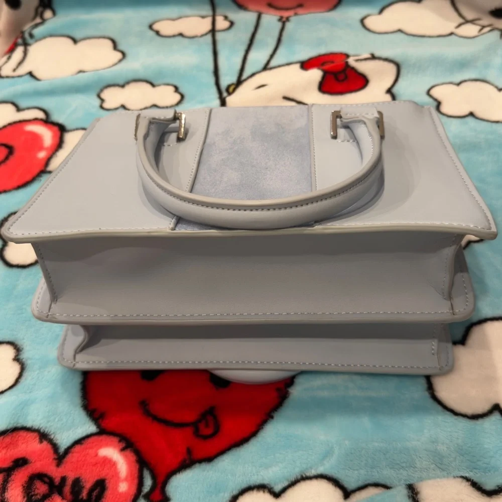 Steve Madden Baby Blue Satchel with Removable Longer Strap
